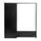 Emma and Oliver Freesia Mini Fridge Overshelf with Dual Side Cubbies